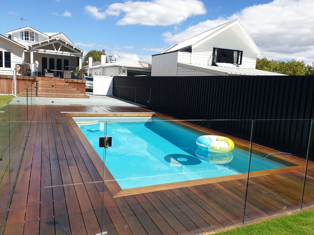 Pool area painting project